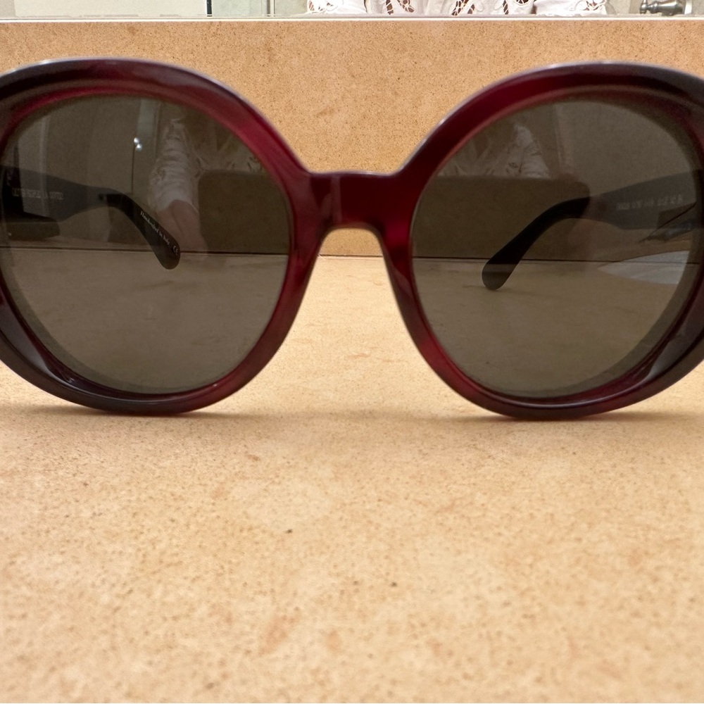 Élégant Olivier people Burgundy Sunglasses